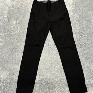 Athleta Wander Slim Pants Womens 10 Black 353450 Back Zip Stretch